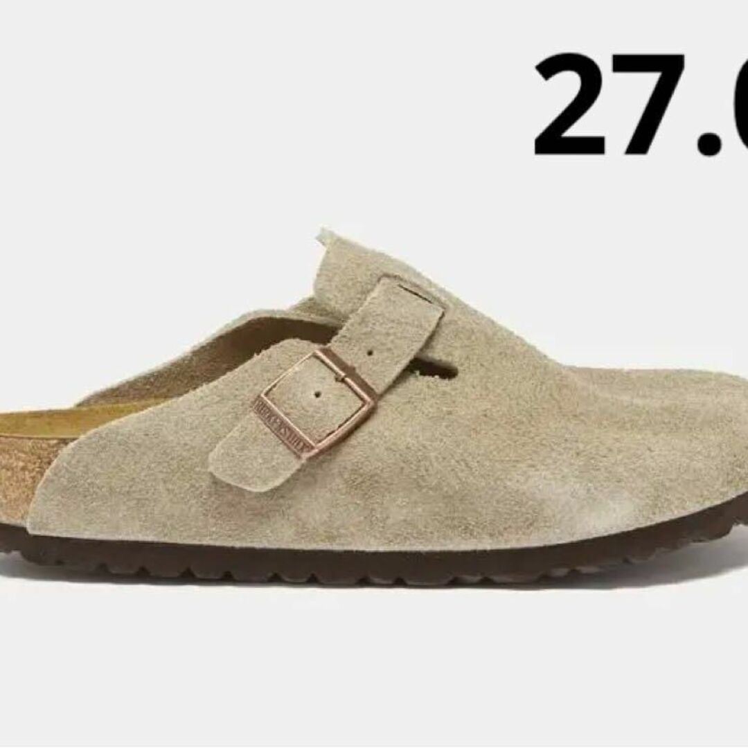 BIRKENSTOCK(ビルケンシュトック)のビルケンシュトック ボストン 27.0 ナロー ビルケン スウェード トープ メンズの靴/シューズ(サンダル)の商品写真