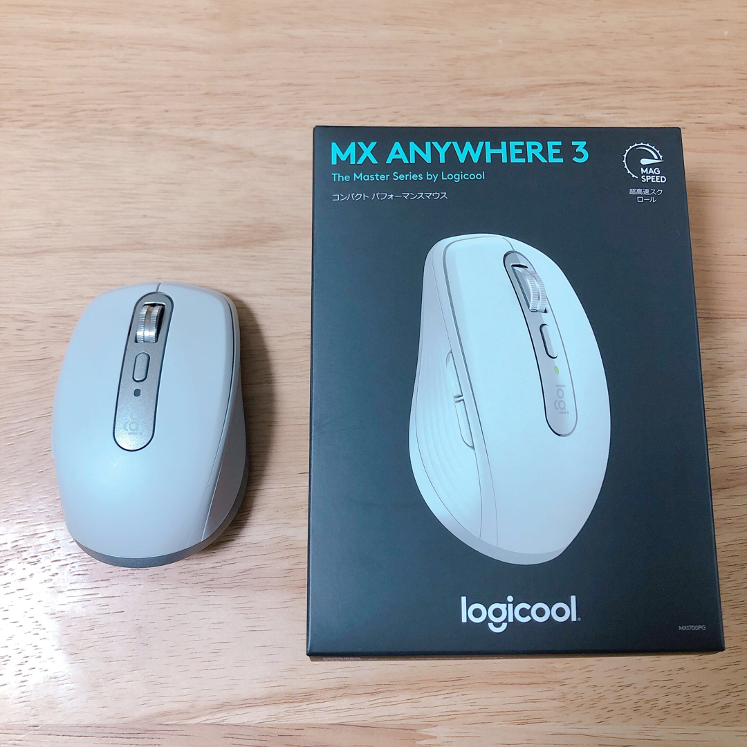 Logicool - ロジクール MX ANYWHERE 3 ワイヤレス PCマウス MX1700PGの