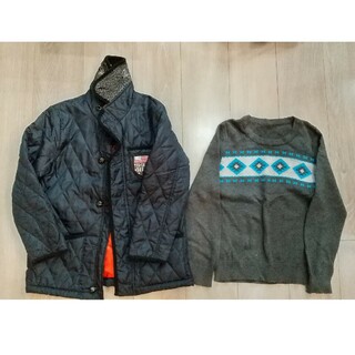 男の子 冬物 130 ジャケットとセーターのセット(ジャケット/上着)