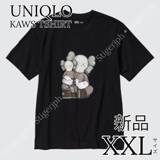 ユニクロ(UNIQLO)のユニクロ　カウズ Tシャツ 半袖 ブラック XXLサイズ(Tシャツ/カットソー(半袖/袖なし))