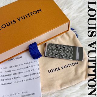 ルイヴィトン(LOUIS VUITTON)の美品♡箱♡保存袋♡説明書付♡ルイヴィトン LVロゴ マネークリップ (マネークリップ)