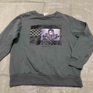 ジーユー(GU)の140 裏起毛　GU 鬼滅の刃トレーナー(Tシャツ/カットソー)