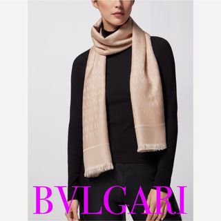 ブルガリ(BVLGARI)の美品　BVLGARI ロゴマニア ストール(マフラー/ショール)