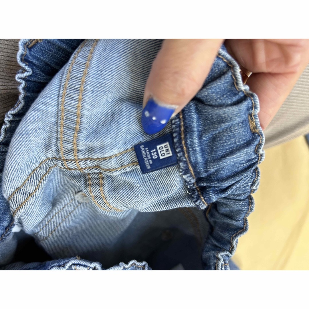 UNIQLO(ユニクロ)のUNIQLO ジーンズ　ズボン　130㎝ キッズ/ベビー/マタニティのキッズ服男の子用(90cm~)(パンツ/スパッツ)の商品写真