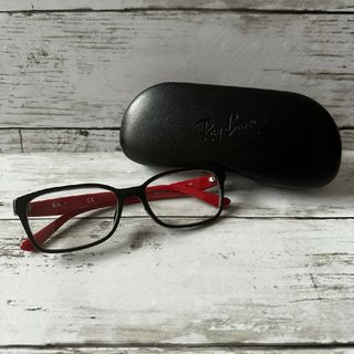 レイバン(Ray-Ban)の美品 Ray-Ban RB5330 メガネ ブラック×レッド(サングラス/メガネ)