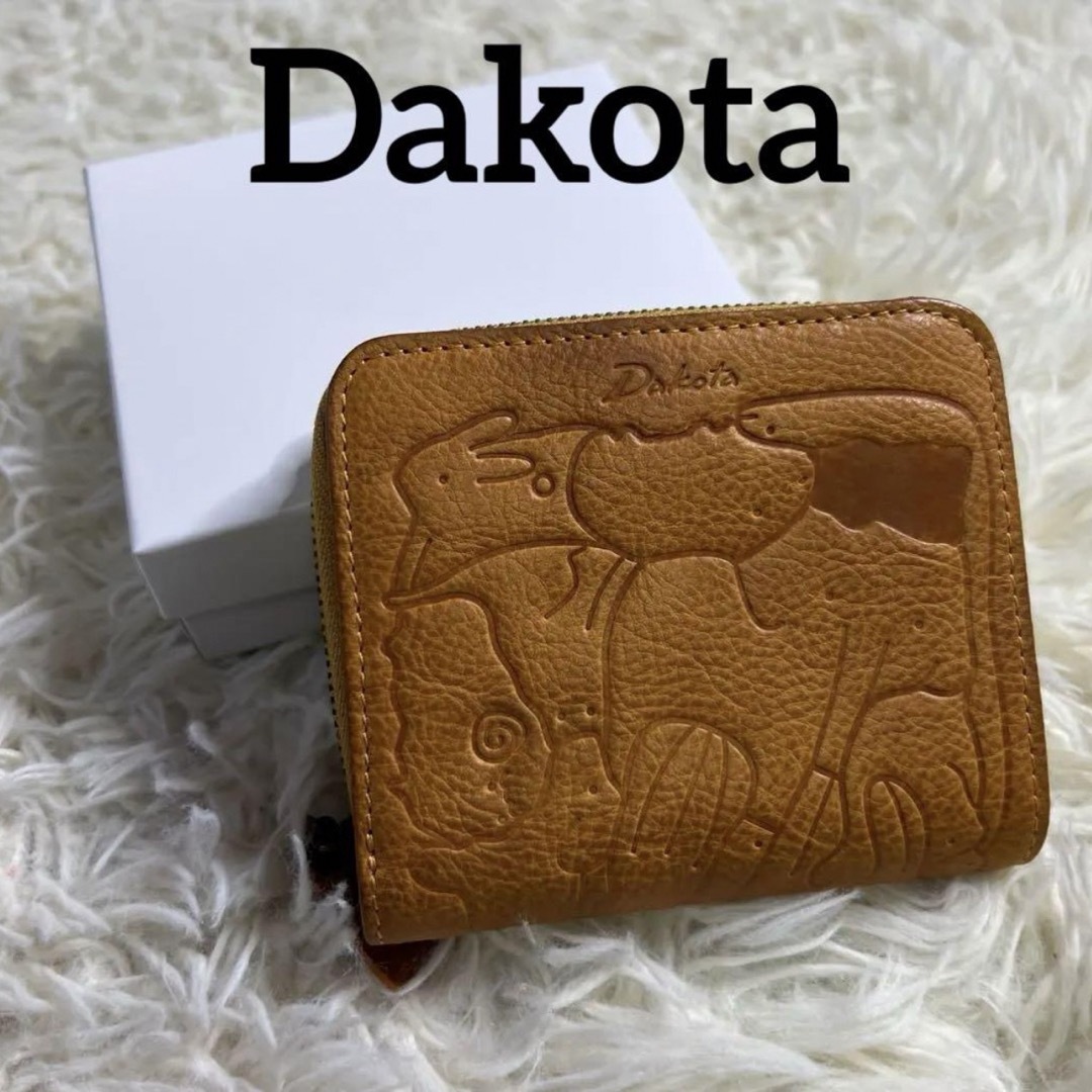 Dakota(ダコタ)のDakota ダコタ アニマル 動物 二つ折り財布 キャメル レザー レディースのファッション小物(財布)の商品写真