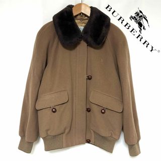 Burberry ムートン襟 ウール ジャケット ショートコート M-