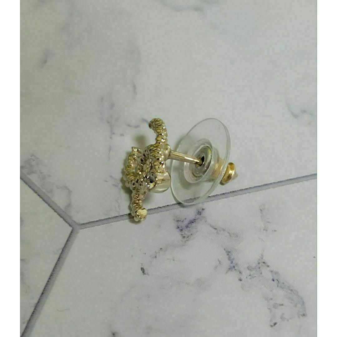 CHANEL - CHANEL ココマーク ゴールド キラキラ ビジュー ピアス 片耳