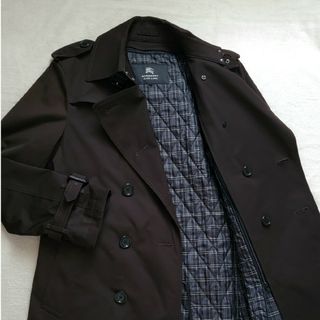 バーバリーブラックレーベル(BURBERRY BLACK LABEL)の超美品 バーバリーブラックレーベル ブラウントレンチコート L ライナー付き(トレンチコート)