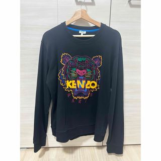 KENZO ケンゾー ロゴ タイガー 長袖 スウェット ワンピース ネイビー