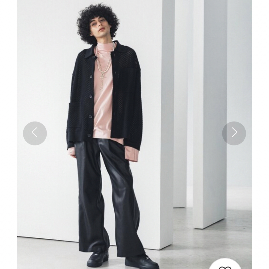 LiNoH MESH KNIT SHIRT JACKET カーディガン | フリマアプリ ラクマ