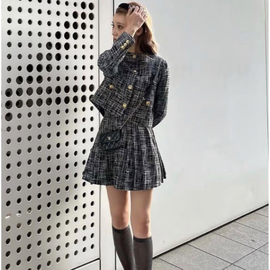 スカート"Twilight" tweed jacket & skirt