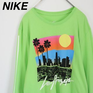 ナイキ(NIKE)の【希少コラボ】ナイキSB×スケートメンタル／ロンT　ビッグロゴ　サイドライン　M(Tシャツ/カットソー(七分/長袖))