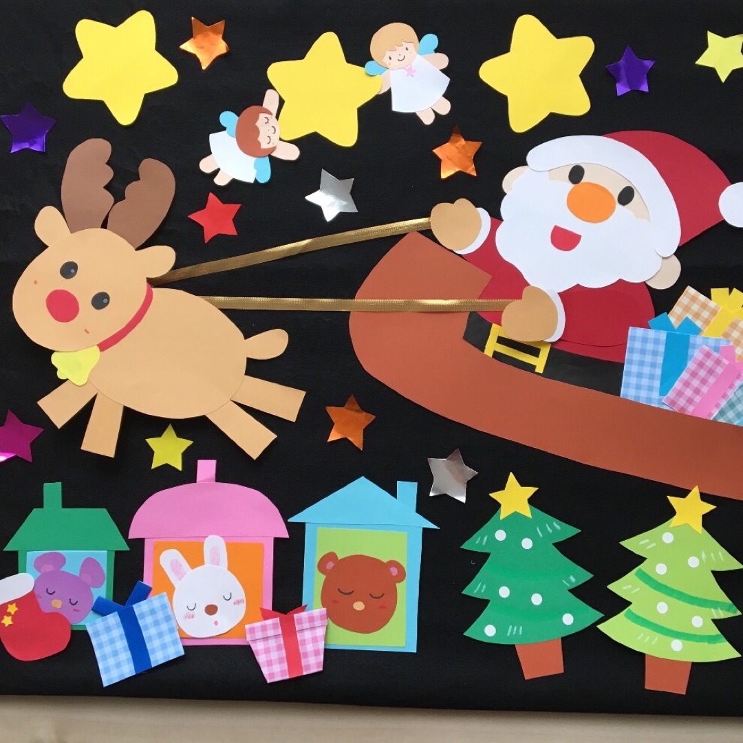 壁面飾り　クリスマス　プレゼント ハンドメイドの素材/材料(型紙/パターン)の商品写真