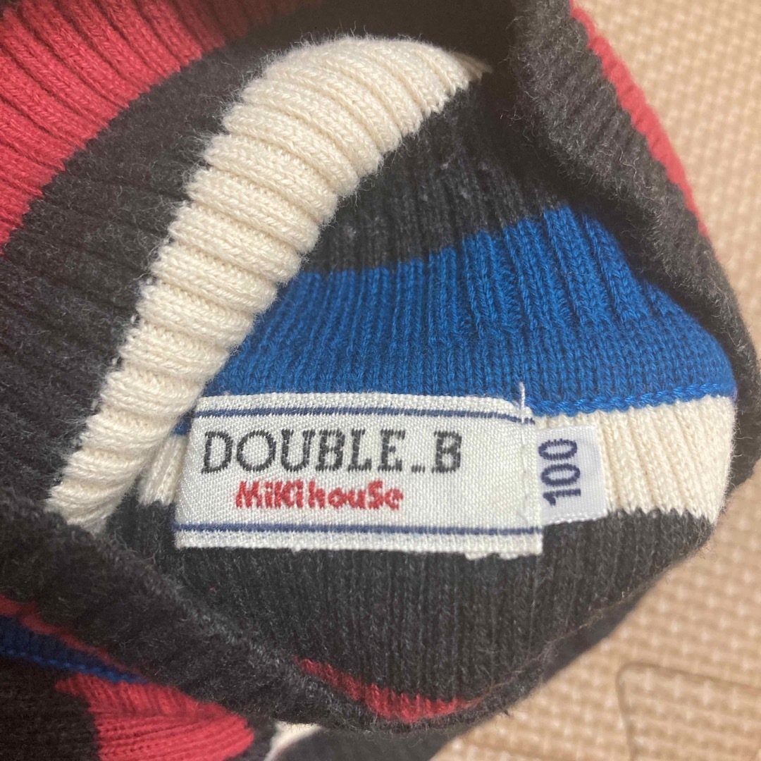 DOUBLE.B(ダブルビー)のダブルビー　セーター　& プチバトー　デニム キッズ/ベビー/マタニティのキッズ服女の子用(90cm~)(ニット)の商品写真