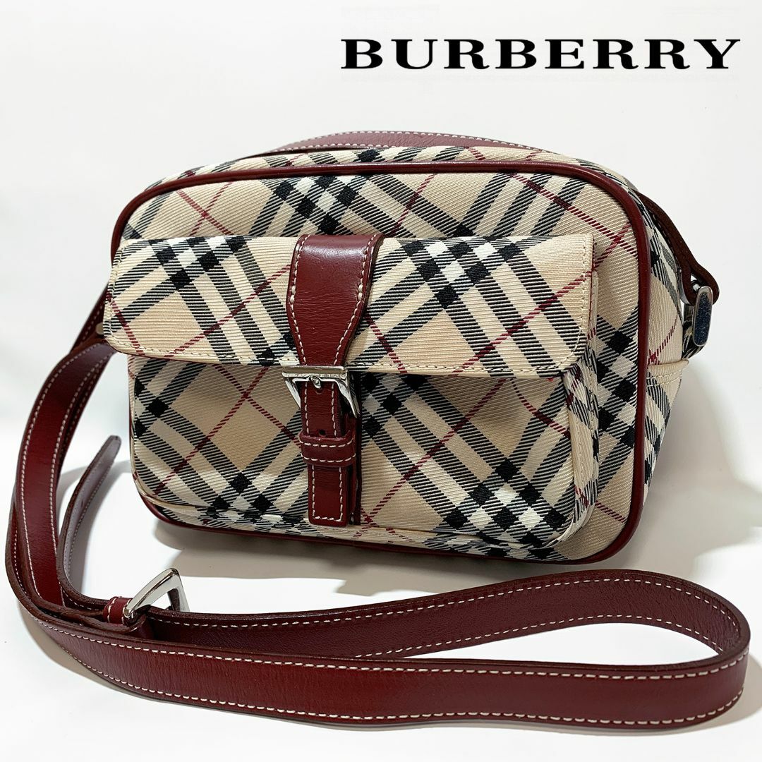 予約販売】本 【極美品】BURBERRY BLUE LABEL ノバチェック ショルダー