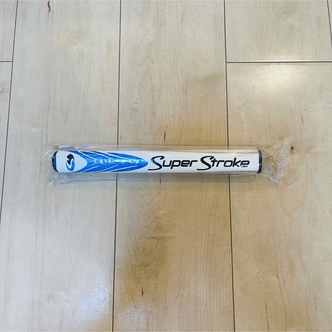 SuperStroke(スーパーストローク)の【新品】ゴルフ グリップ パター スーパーストローク SLIM 2.0  白×青 スポーツ/アウトドアのゴルフ(その他)の商品写真