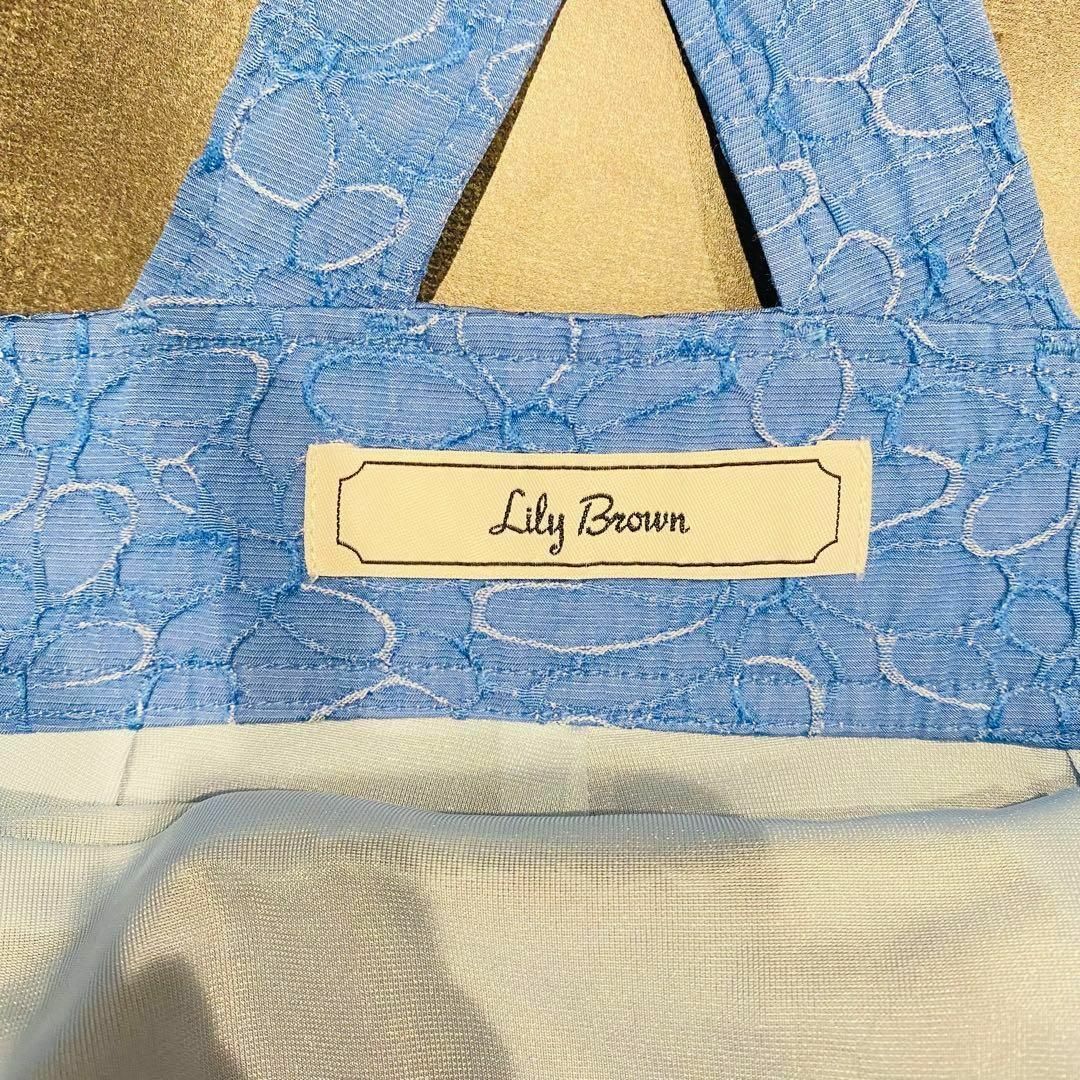 Lily Brown(リリーブラウン)のLilyBrown リリーブラウン　サロペット　ショートパンツ　綿59% 青　S レディースのパンツ(サロペット/オーバーオール)の商品写真