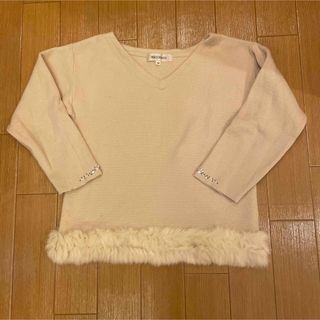 ミッシュマッシュ(MISCH MASCH)のミッシュマッシュ　ファー付きニットトップス(ニット/セーター)