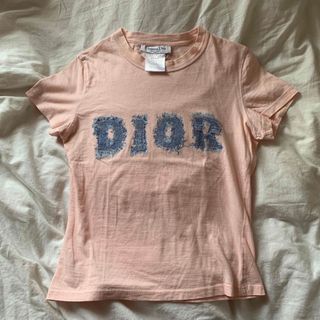 クリスチャンディオール(Christian Dior)の【Christian Dior】ガリアーノ期 ロゴ　デニムプリント　Tシャツ(Tシャツ(半袖/袖なし))