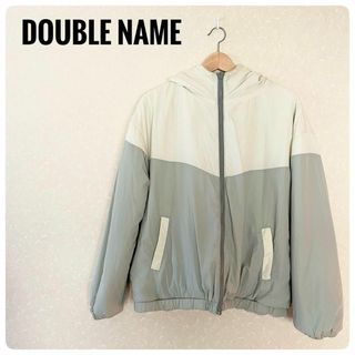 ダブルネーム(DOUBLE NAME)の良品‼2way‼DOUBLE NAMEナイロン×ボア　リバーシブルジャンパー　F(ナイロンジャケット)