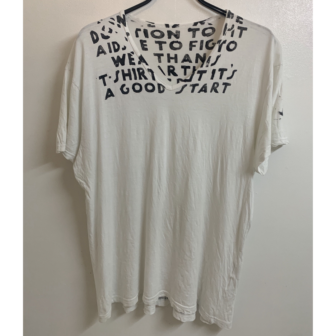 MARTIN MARGIELA 1997SS ITALY製 エイズTシャツ 白黒