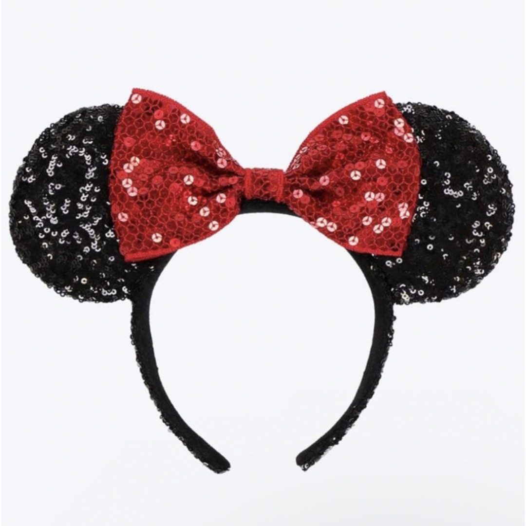 Disney(ディズニー)のディズニーカチューシャ スパンコール ミニーちゃん  レディースのヘアアクセサリー(カチューシャ)の商品写真