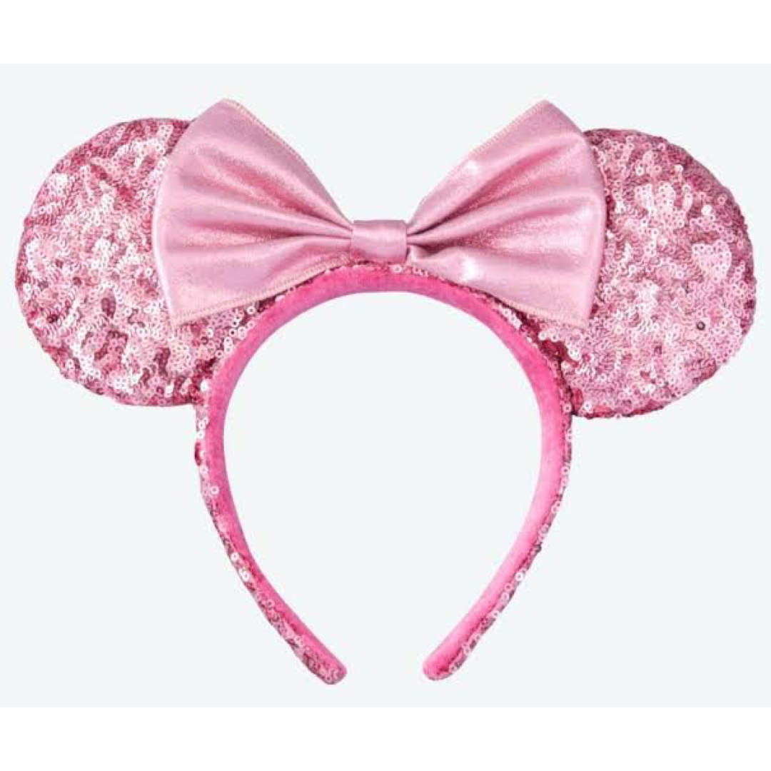 Disney(ディズニー)のディズニーカチューシャ スパンコール ピンク レディースのヘアアクセサリー(カチューシャ)の商品写真