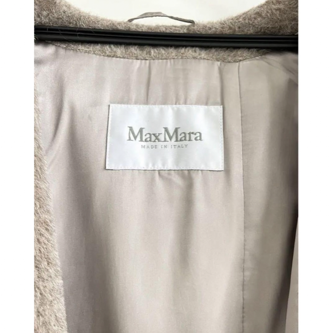 Max Mara(マックスマーラ)の高価品！！　マックスマーラ　アルパカ　コート　カシミア　　正規品　美品　コート レディースのジャケット/アウター(ガウンコート)の商品写真