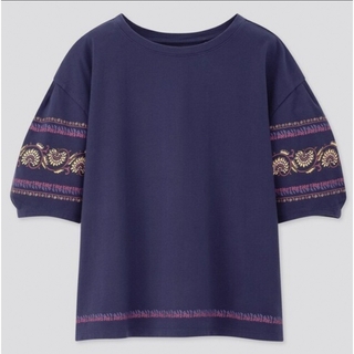 アナスイ(ANNA SUI)の新品タグ付●ユニクロ  ANNA SUI 五分袖 Tシャツ3XL(Tシャツ(半袖/袖なし))