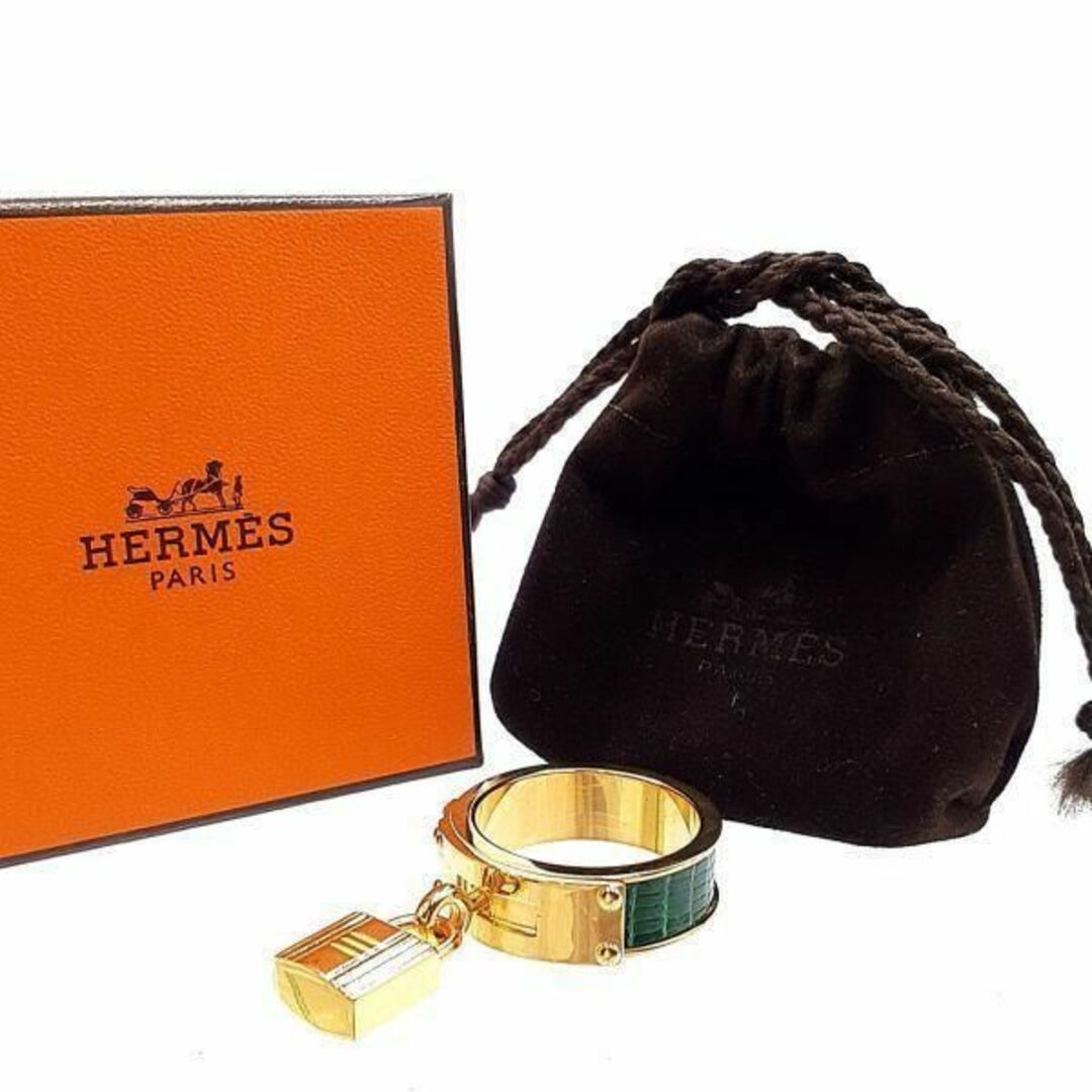 ◇超美品◇ エルメス HERMES スカーフリング カデナ ケリー リザード ◇超美品◇ エルメス HERMES スカーフリング カデナ ケリー リザード