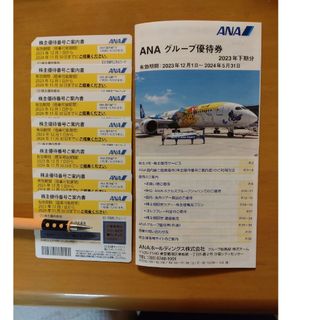 エーエヌエー(ゼンニッポンクウユ)(ANA(全日本空輸))のANA株主優待券7枚　グループ優待券1部(航空券)