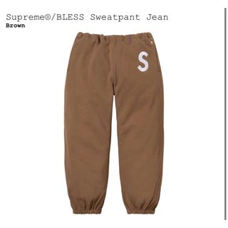 シュプリーム(Supreme)のSupreme/BLESS Sweatpant Jean Brown L/XL(デニム/ジーンズ)