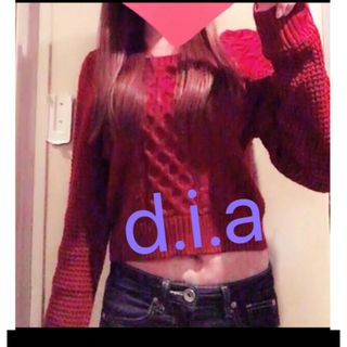 d.i.a ダイア　ギャル　ニット　セーター　肩出し