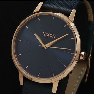 ニクソン(NIXON)のNIXON ニクソン kensington leather NAVY(腕時計)