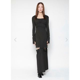 バブルス(Bubbles)のmelt the lady neck wrap strap onepiece(ロングワンピース/マキシワンピース)