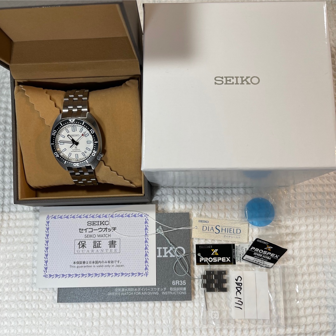 セイコーSBDC171極美品プロスペックスメカニカルダイバーズ腕時計機械式 白