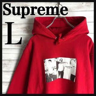 Supreme classic logo Hoodie パーカー red 赤