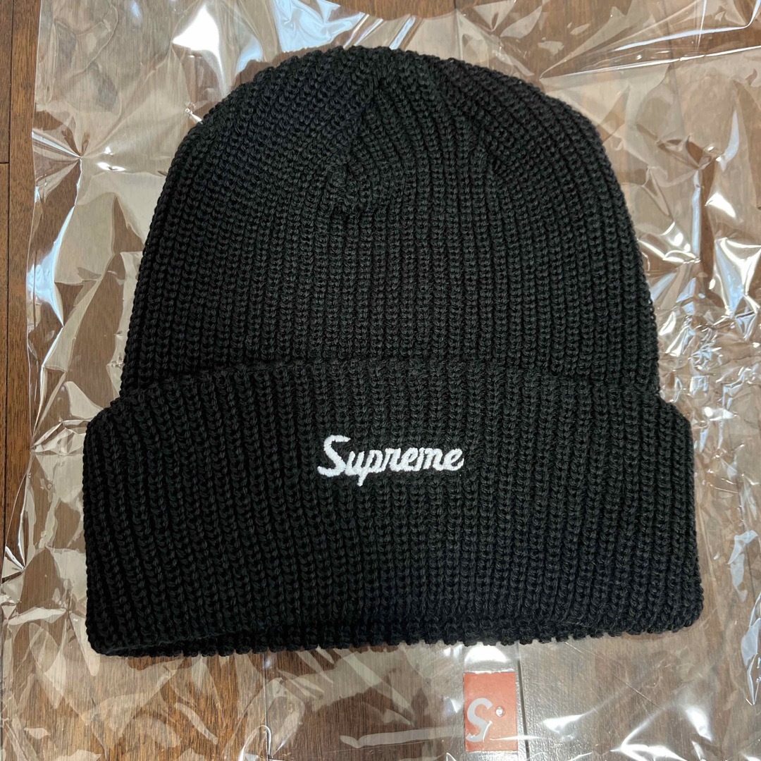 【半額】 ビーニー Supreme ニット帽 ブラック ニットキャップ シュプリーム 帽子