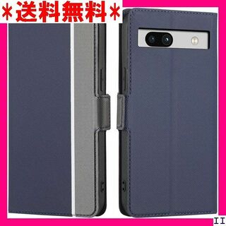 SN5 Google pixel 7A ケース 手帳型 薄 ー + ネイビー 6(モバイルケース/カバー)