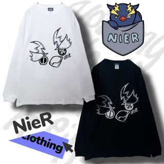 ニーアクロージング(NieR Clothing)のNieR clothing トビーロングTシャツ【ホワイト】(Tシャツ(長袖/七分))