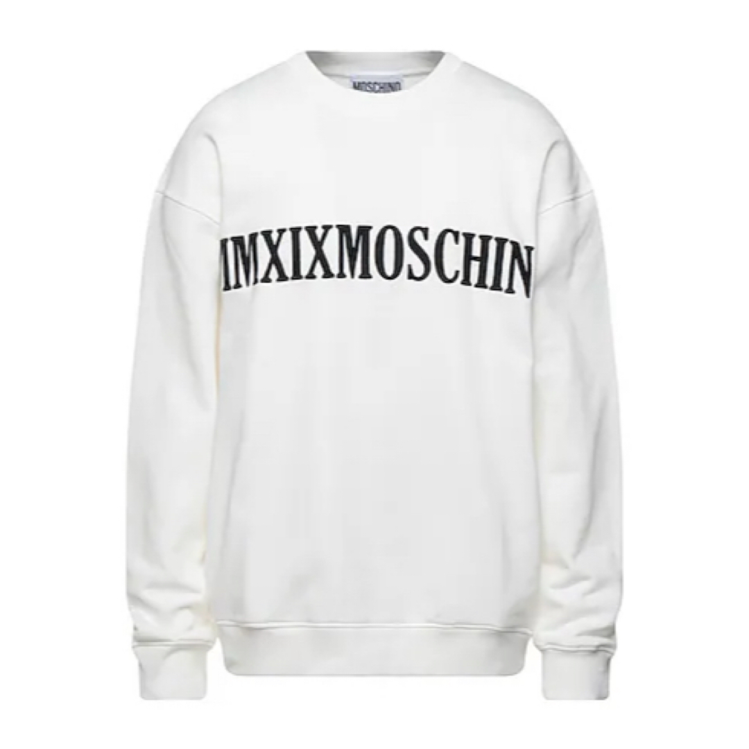 【新品】MOSCHINO  ホワイト スウェット トレーナー