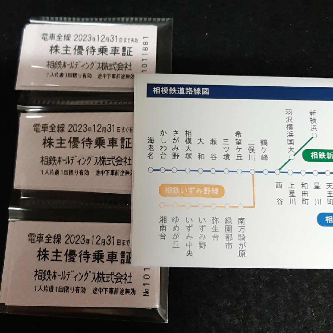 相鉄　回数券　乗車券　30枚　乗車証　株主　優待乗車券/交通券