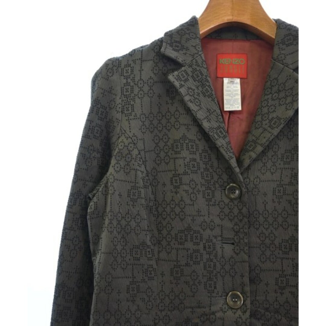 KENZO - KENZO ケンゾー コート(その他) 38(S位) グレー系x黒系(総柄