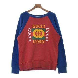 グッチ(Gucci)のGUCCI グッチ スウェット 46(M位) 赤x青等 【古着】【中古】(スウェット)