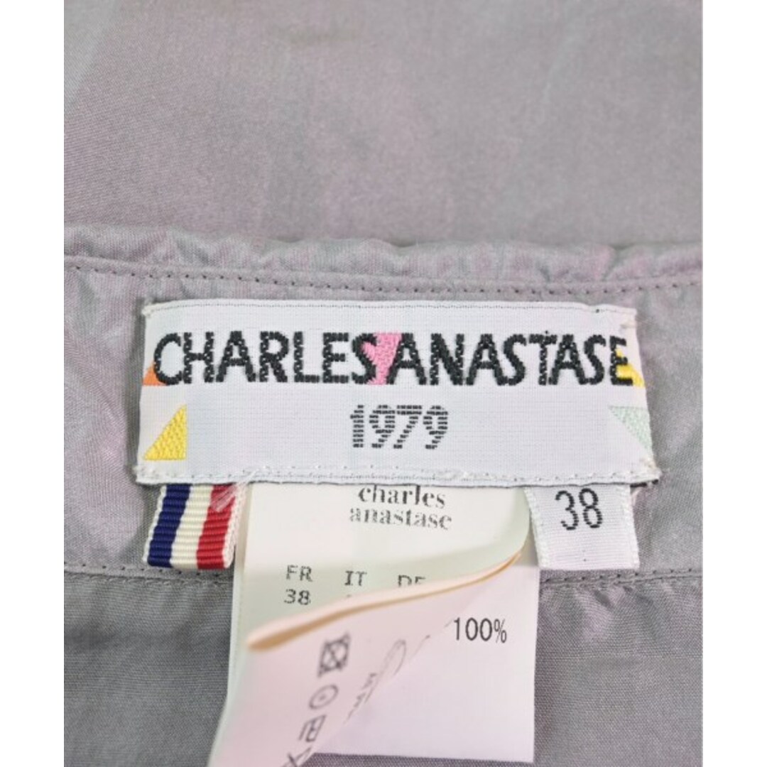 Charles Anastase(シャルルアナスタス)のCharles Anastase カジュアルシャツ 42(M位) グレー 【古着】【中古】 レディースのトップス(シャツ/ブラウス(長袖/七分))の商品写真