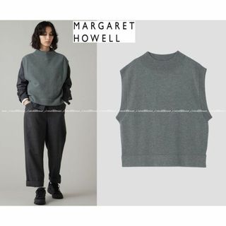 マーガレットハウエル(MARGARET HOWELL)の2023 今期マーガレットハウエル☆ウールカシミヤ モックネック ニットベスト2(ニット/セーター)