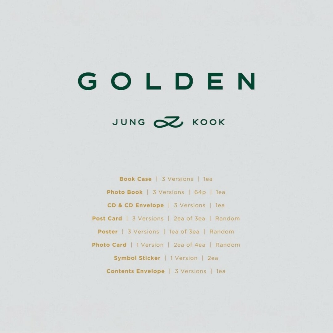 未開封 2セット 3形態 BTS ジョングク GOLDEN ソロアルバム
