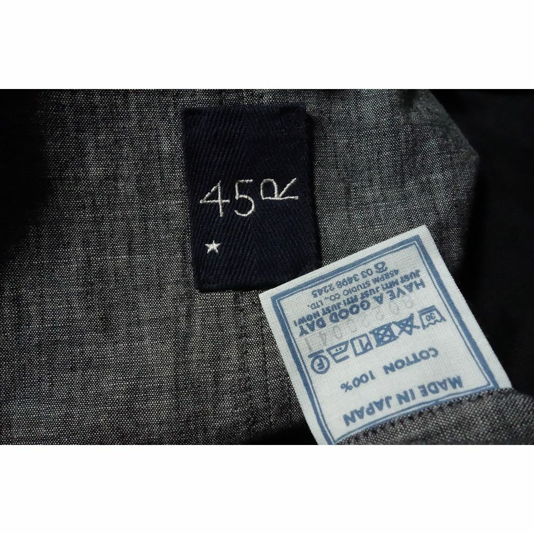 45rpm - 2022美品45R 45rpm☆インディゴ藍染 麦サテンの908 45rpm - 2022美品45R 45rpm☆インディゴ藍染 麦サテンの908
