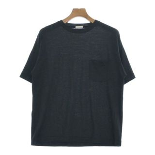 コモリ(COMOLI)のCOMOLI コモリ Tシャツ・カットソー -(M位) 黒 【古着】【中古】(Tシャツ/カットソー(半袖/袖なし))